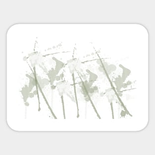 Green splatter Sticker